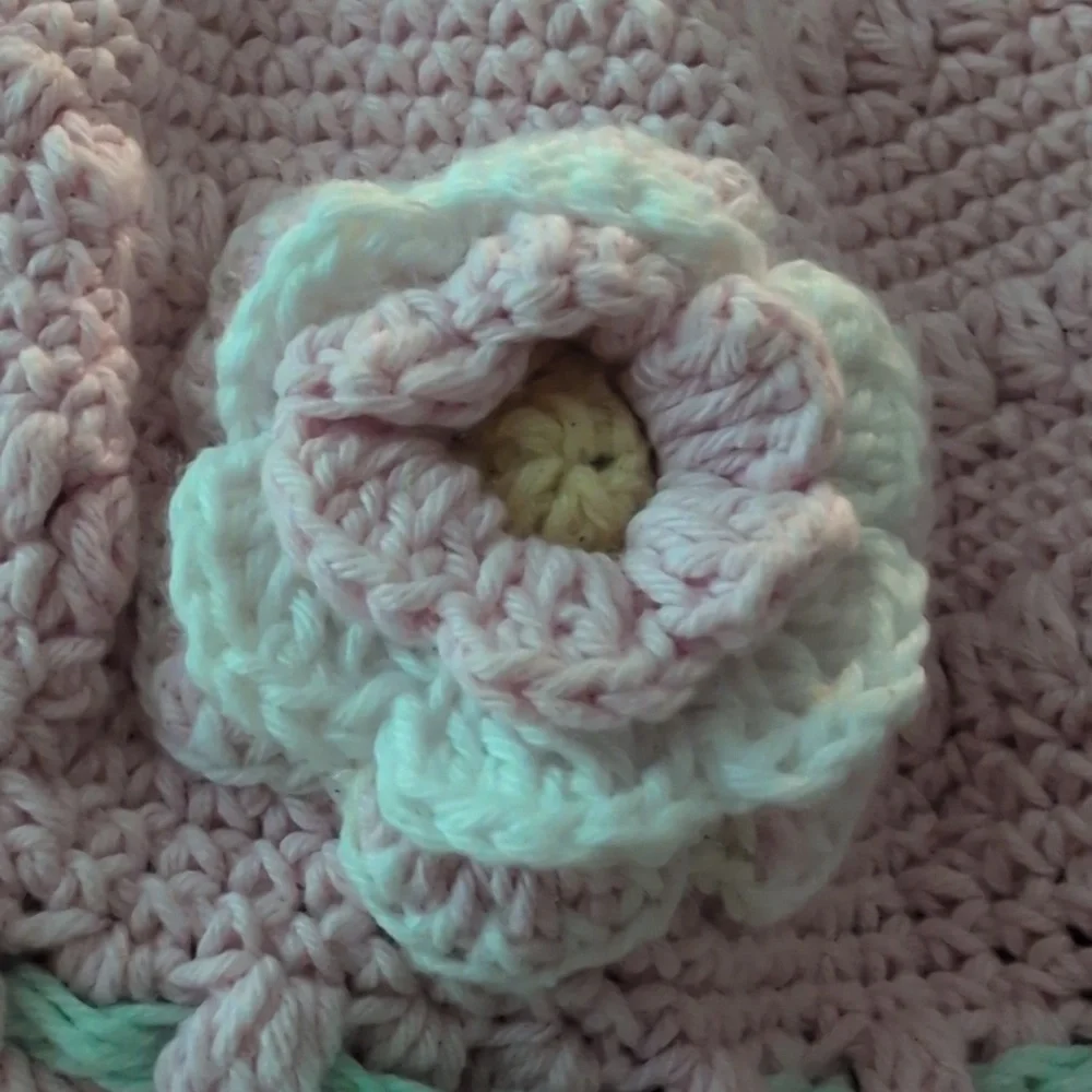 San Diego Hat DayLee Design Hand Crotchet Infant‎ Girls Floral Hat